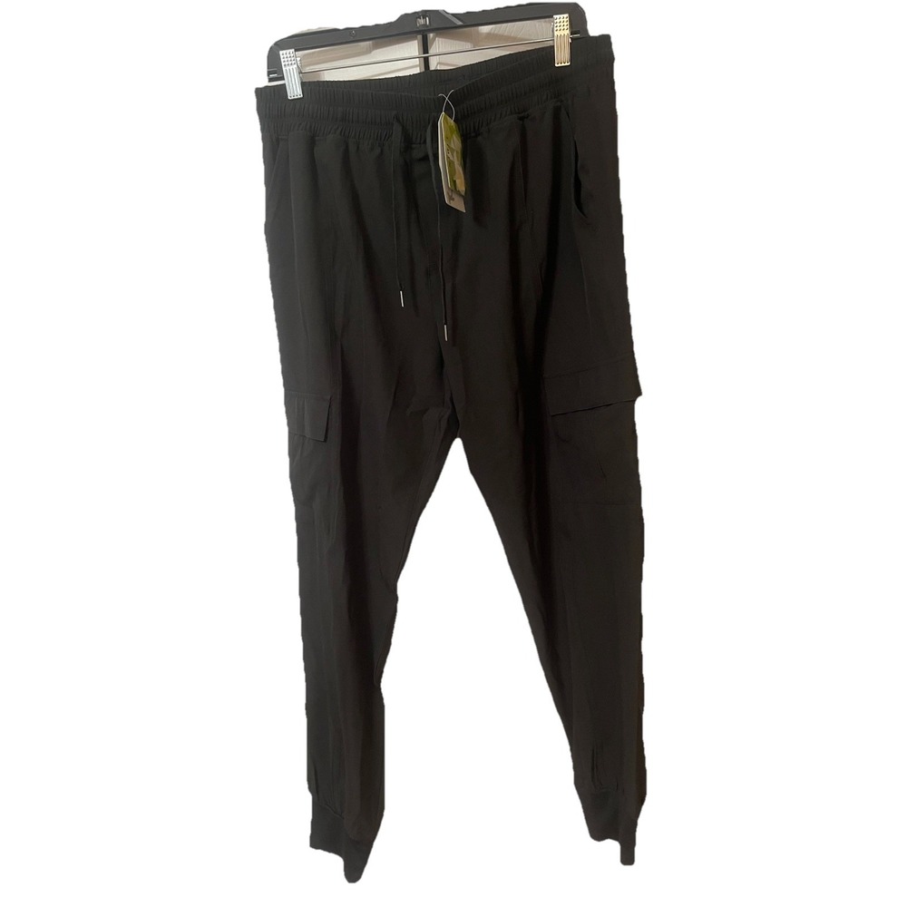 NWT Libin Black Women's Cargo Joggers Size L Hip To Hip 16-18 in Length 29